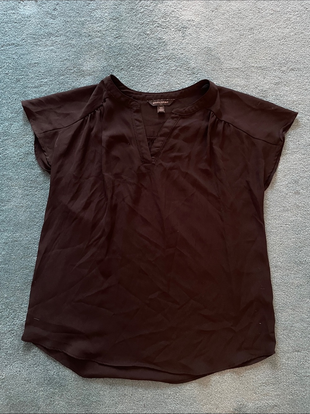 Banana Republic Black Short Sleeve Blouse